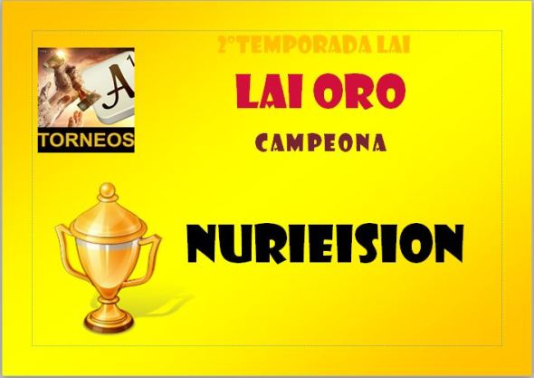 DIPLOMA CAMPEONA ORO