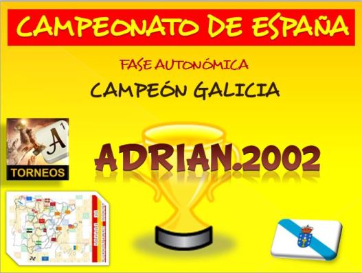 DIPLOMA CAMPEÓN GALICIA