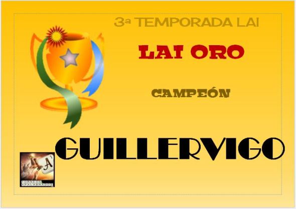 DIPLOMA CAMPEÓN ORO