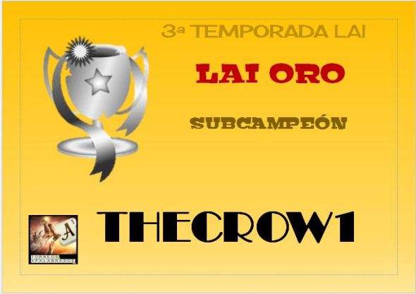 DIPLOMA SUBCAMPEÓN ORO