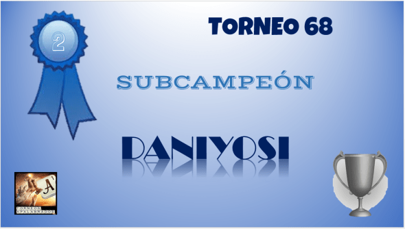 DIPLOMA SUBCAMPEÓN 68