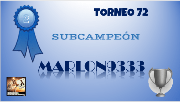 DIPLOMA SUBCAMPEÓN