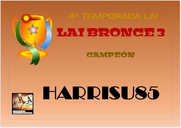 LAI BRONCE 3 DIPLOMA CAMPEÓN