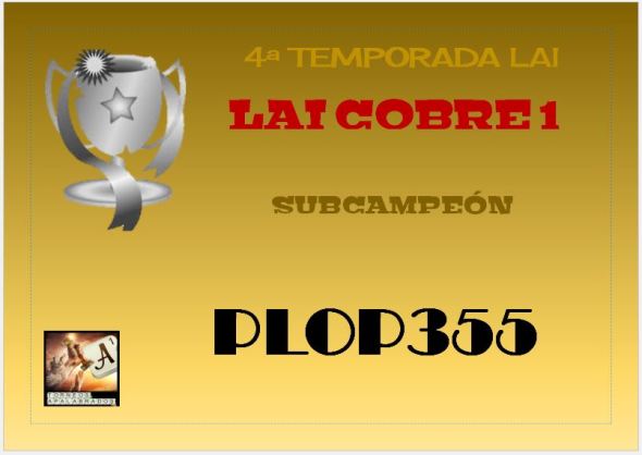 LAI COBRE 1 DIPLOMA SUBCAMPEÓN