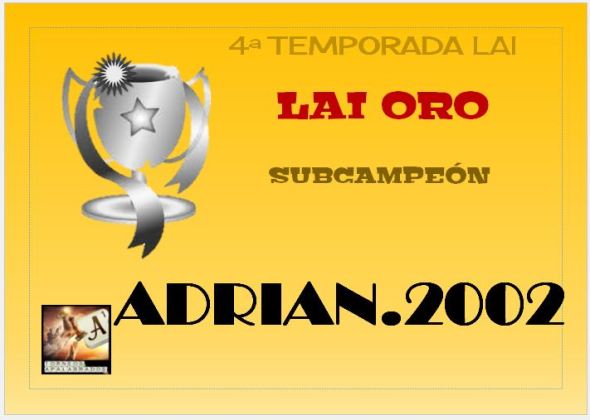 LAI ORO SUBCAMPEÓN