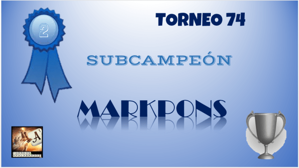 T74 DIPLOMA SUBCAMPEÓN