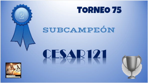 T75 DIPLOMA SUBCAMPEÓN
