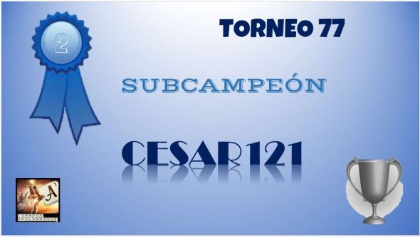 77ºDIPLOMA SUBCAMPEÓN