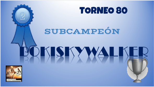 80ºDIPLOMA SUBCAMPEÓN