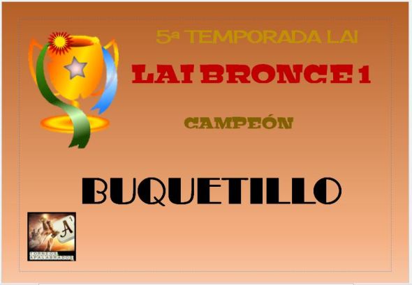 BRONCE 1 DIPLOMA CAMPEÓN