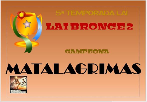 BRONCE 2 DIPLOMA CAMPEONA