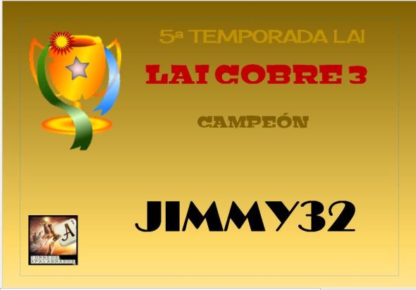 COBRE 3  DIPLOMA CAMPEÓN
