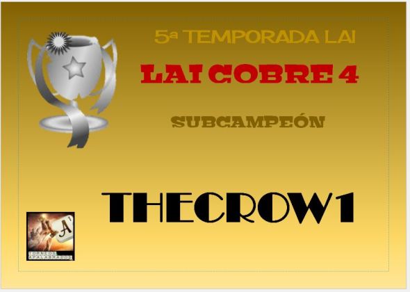 COBRE 4 DIPLOMA SUBCAMPEÓN