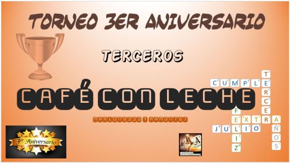 DIPLOMA TERCER ANIVERSARIO TERCEROS