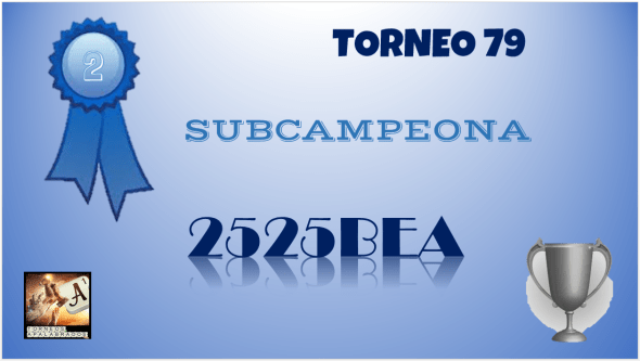 T 79 DIPLOMA SUBCAMPEONA