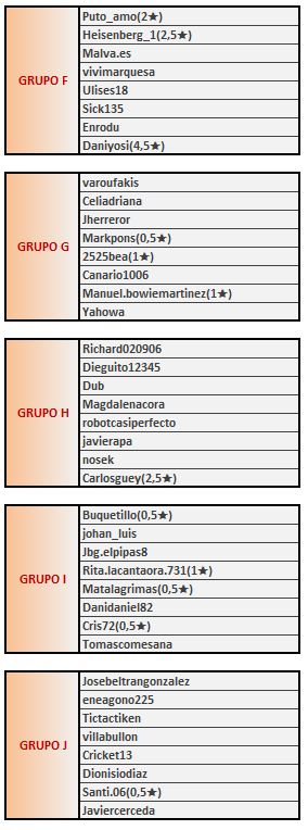 GRUPOS F-J