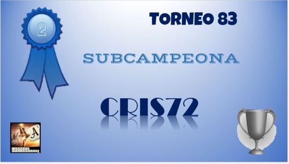 83º DIPLOMA SUBCAMPEONA
