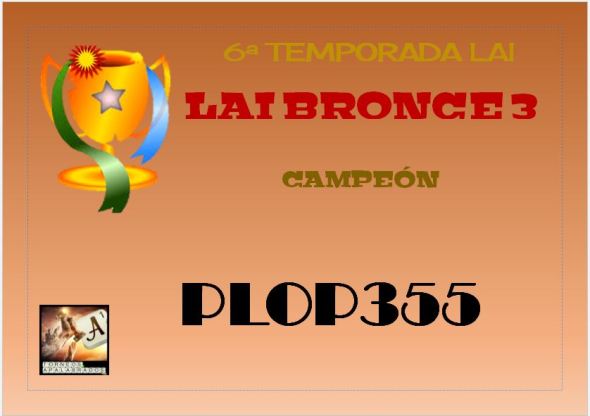 LAI 6 BRONCE 3 DIPLOMA CAMPEÓN