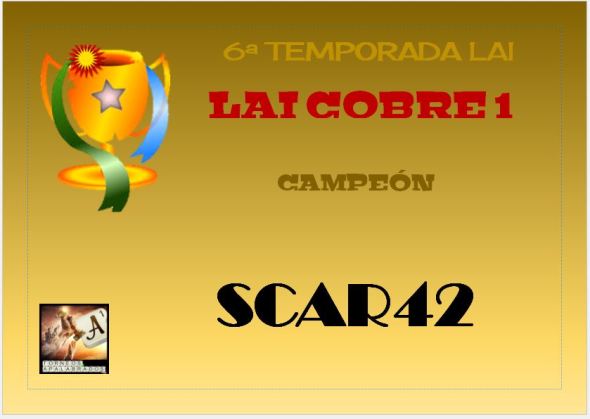 LAI 6 COBRE 1 DIPLOMA CAMPEÓN