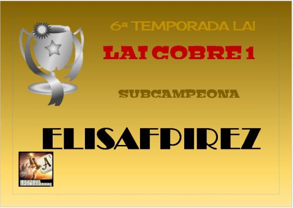 LAI 6 COBRE 1 DIPLOMA SUBCAMPEONA
