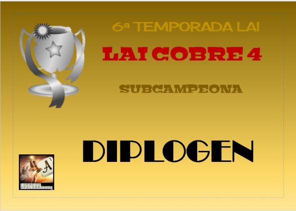 LAI 6 COBRE 4 DIPLOMA SUBCAMPEONA