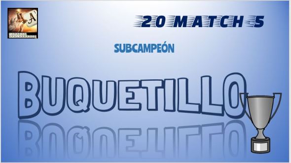 20M5 DIPLOMA SUBCAMPEÓN