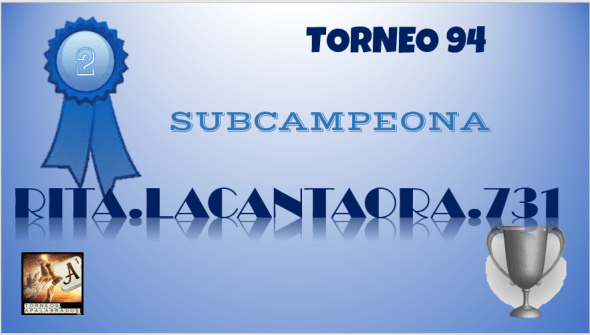 94 DIPLOMA SUBCAMPEONA