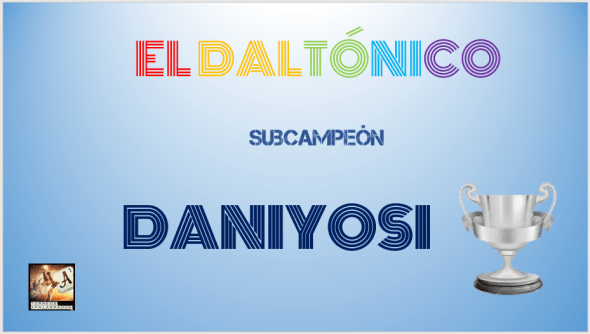 DALTÓNICO DIPLOMA SUBCAMPEÓN