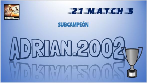 21M5 DIPLOMA SUBCAMPEÓN