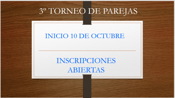 TORNEO PAREJASS